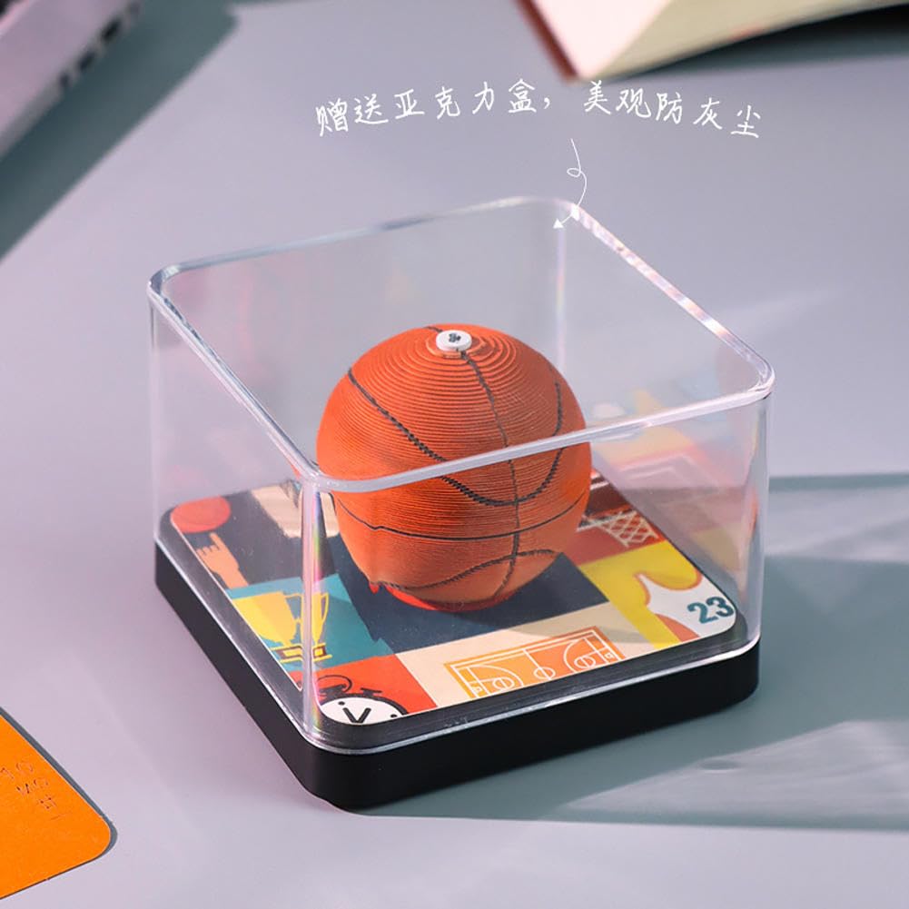Calendario intagliato in carta 3D a tema basket