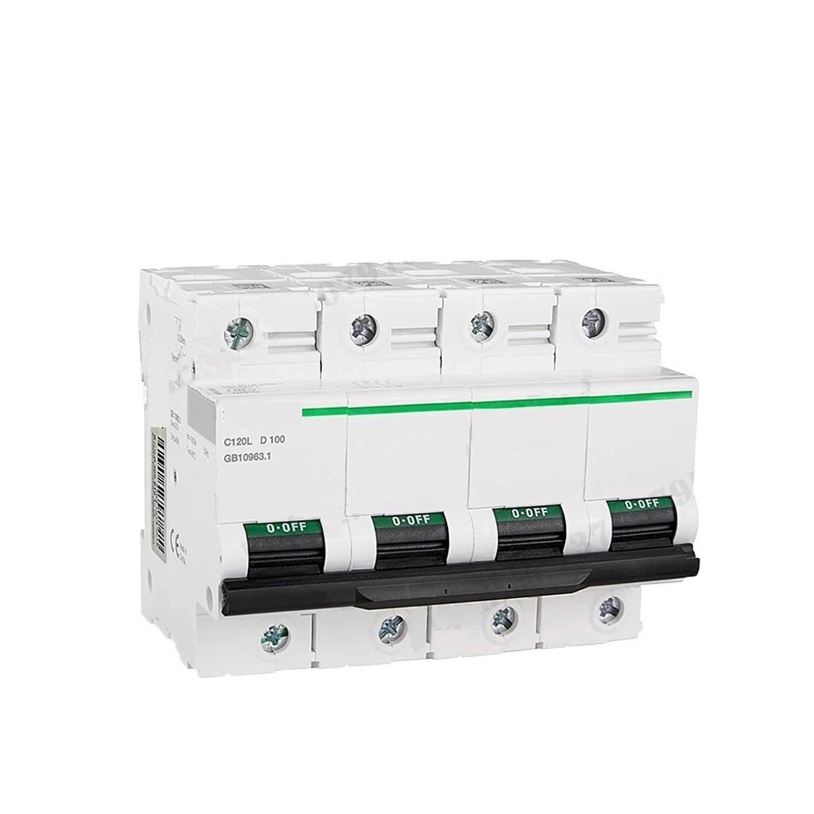 Disjoncteur C120L 4p 125A appareillage de protection modulaire courbe D 15kA