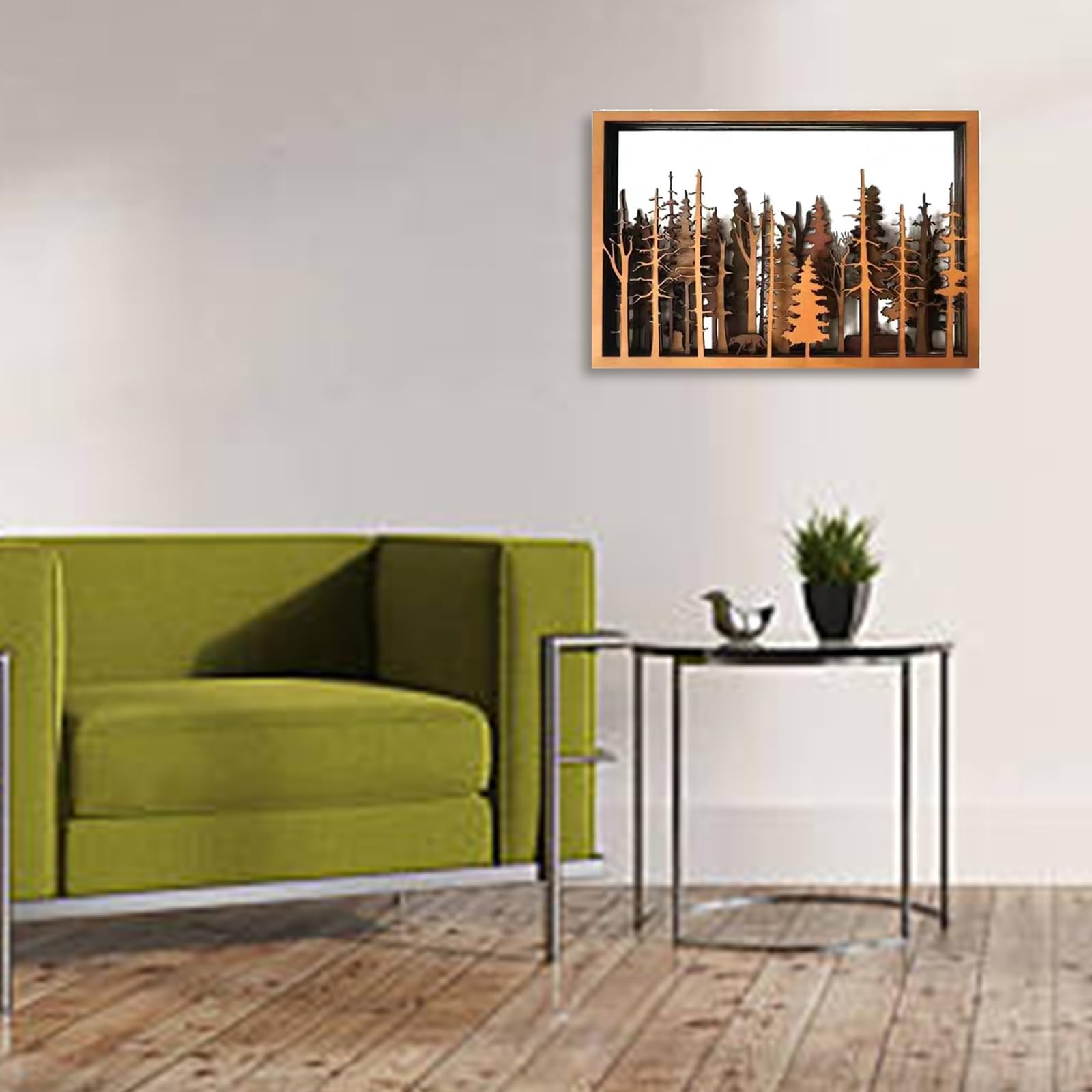 Set Di 4 Decorazioni Da Parete In Legno Con Fiori Selvatici Ad Acquerello - Quadri Bohémien Per Soggiorno E Camera Da Letto (20,3x25,4 Cm)