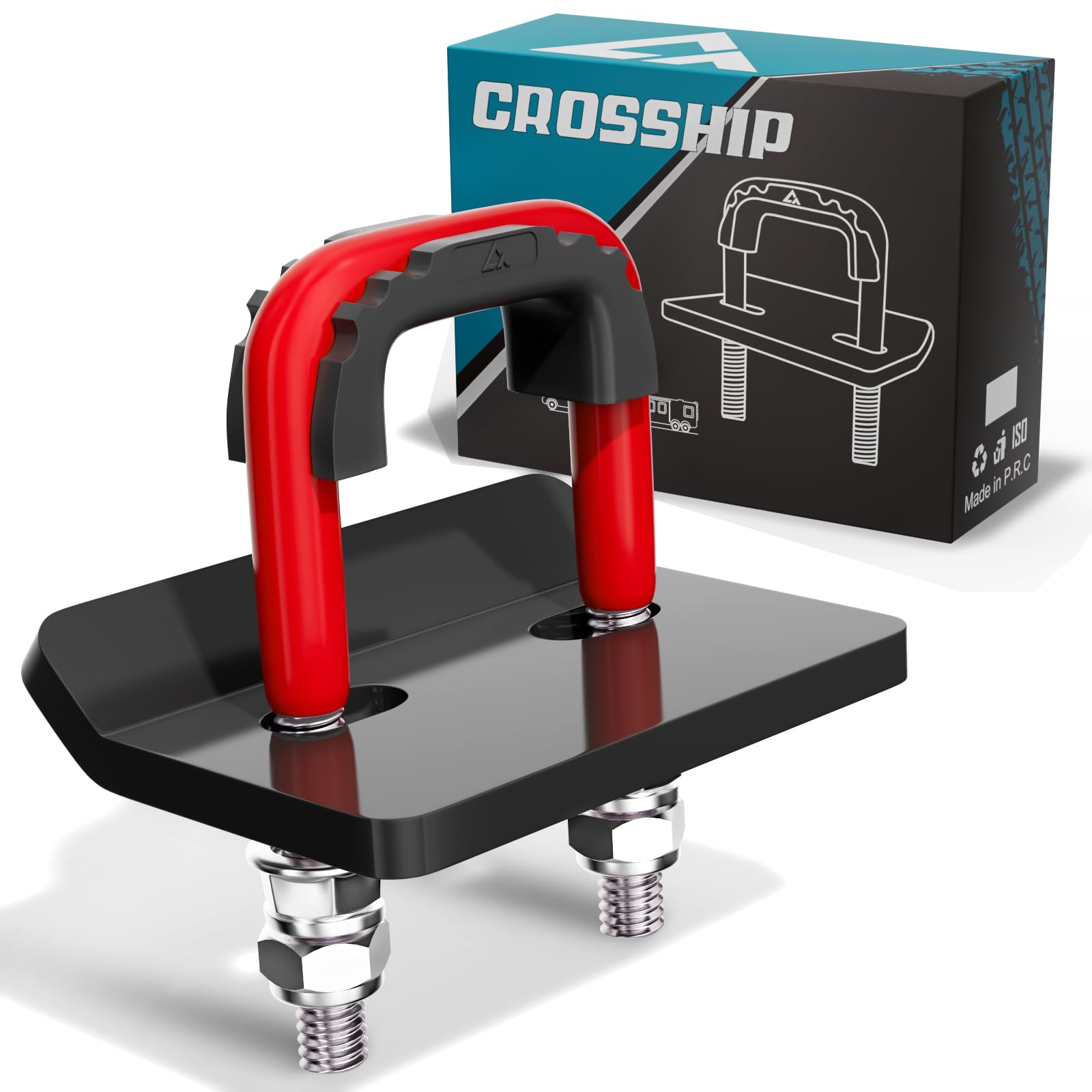 Hitch Tightener for 1.25" and 2" - Anti Rattle Clamp, Heavy Duty Hitch Stabilizer Easy Installation, Reduce Movement on Mount Tray Cargo Carrier Bike Rack Trailer Ball, RD & BK