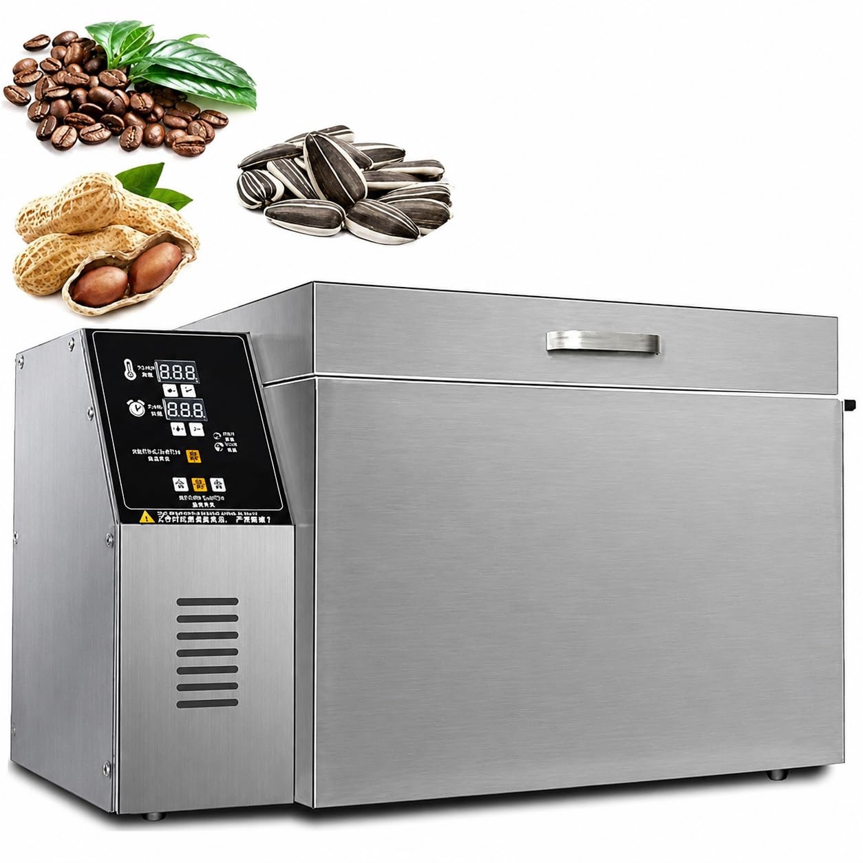 DUXMM Commercial Chestnut and Coffee Bean Roaster, Stainless Steel Type5