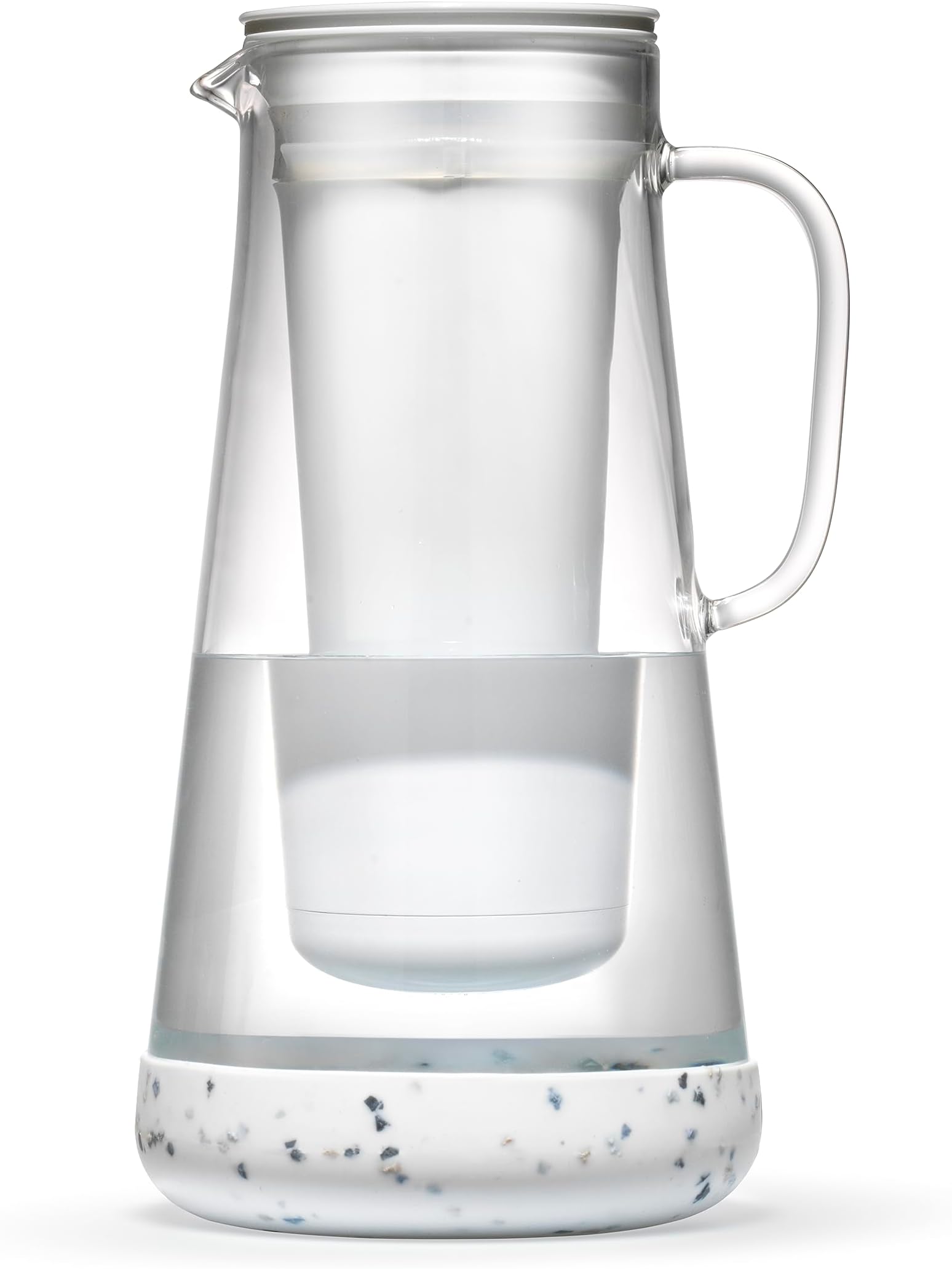 LifeStraw Home– Water Filter Pitcher, 7-Cup, Glass with Silicone Base, Terrazzo, for Everyday Protection Against Bacteria, Parasites, Microplastics, Lead, Mercury, PFAS and a Variety of Chemicals