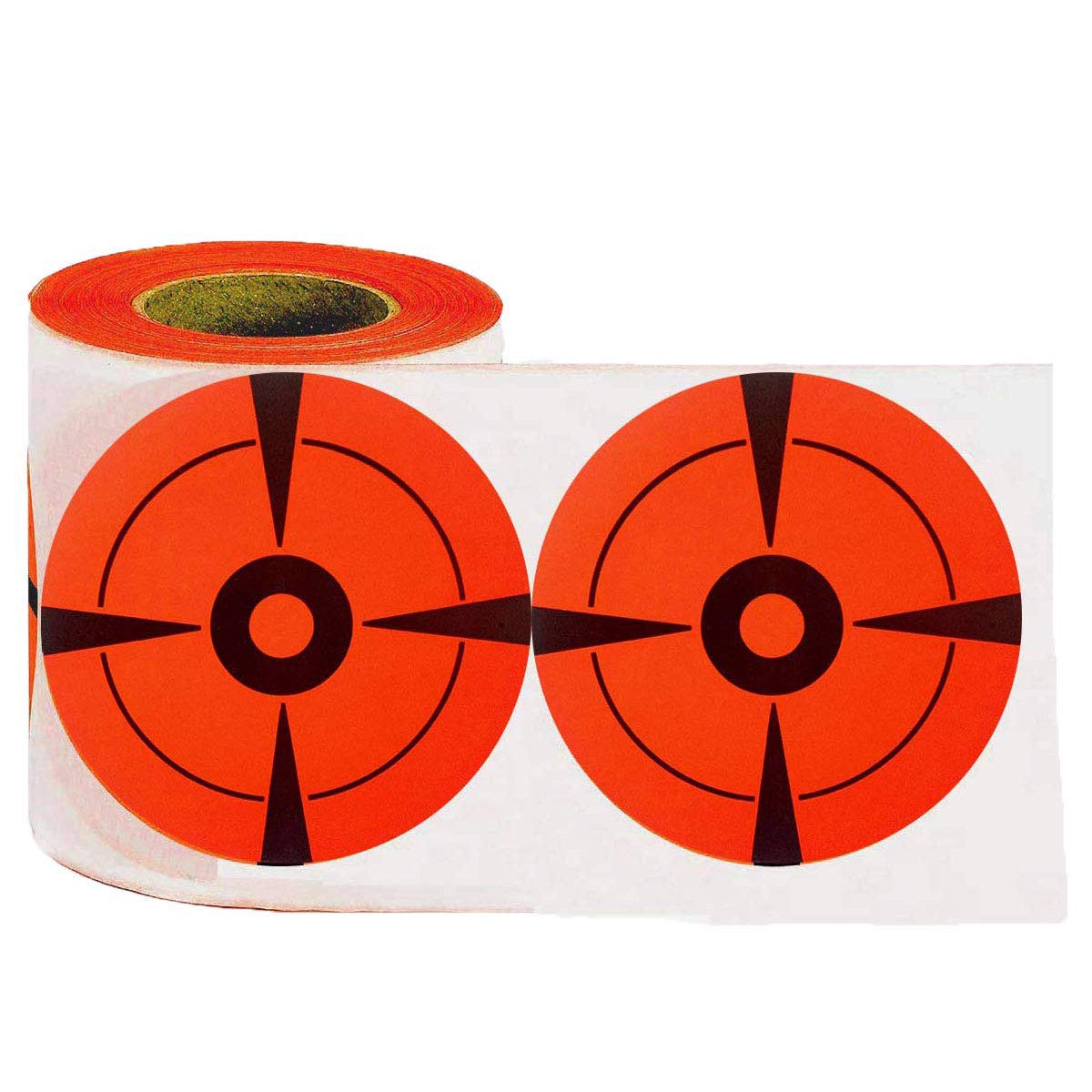 Remarkable Target Stickers EasyShot Targets Neon Orange Self-Adhesive 3-Inch Bullseye Target Stickers for Shooting Label?250pcs?