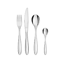 Alessi Mami SG38S24M Servizio Completo di Posate di Design 24 Pezzi in Acciaio Inox