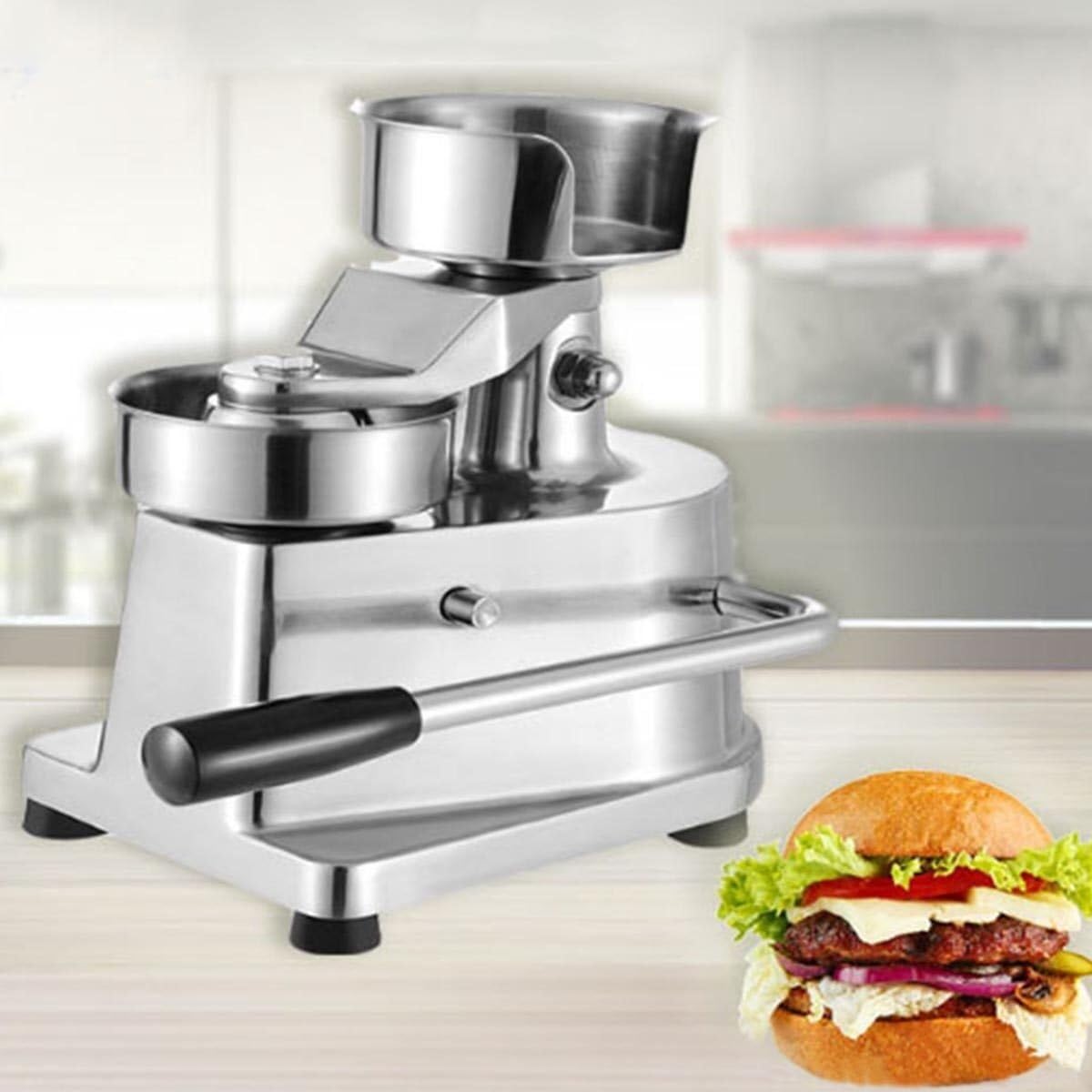 DFEDHF Commercial Burger Press Patty Maker Machine, Manual Burger Forming Machine, 10cm/13cm/15cm for BBQ, Stuffed Burgers, 13cm