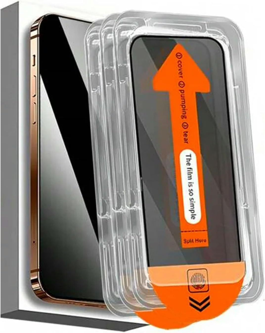 3Pcs Oleophobic Coating Dust Free Installation Privacy Screen Protector,for 16 15 14 11 12 13 Pro Max XS X XR 8 Plus 16E