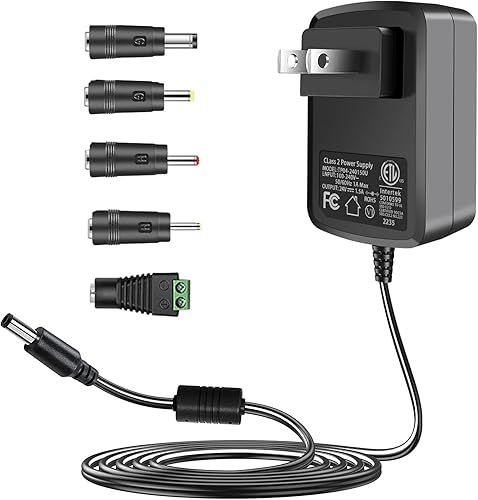 TKDY Cable de fuente de alimentación de 24 V CC de 15 A cargador de corriente continua de 24 V CA de 110-240 V 24 voltios 1A 12 A adaptador de pared
