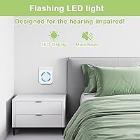 Vista 5 de Timbre inalámbrico, timbre impermeable que funciona a un alcance de 1300 pies con 55 tonos de llamada, 5 niveles de volumen y modo silencioso