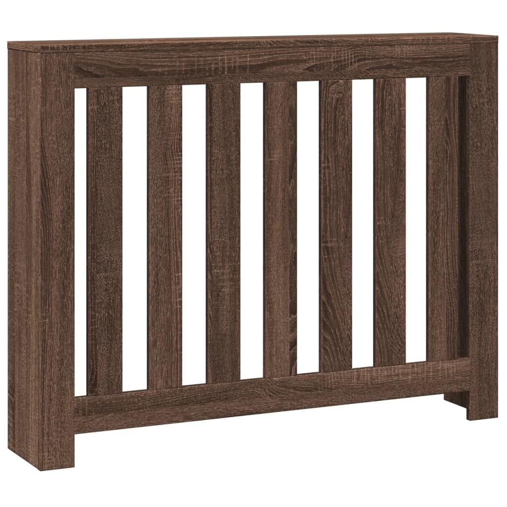 vidaXL Cache-Radiateur Chêne Brun 104 x 20 x 82 cm Bois d'ingénierie