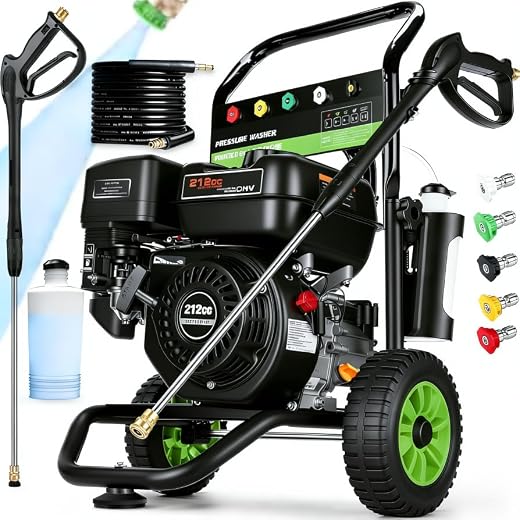 Powerful 4200PSI Gas Pressure Washer