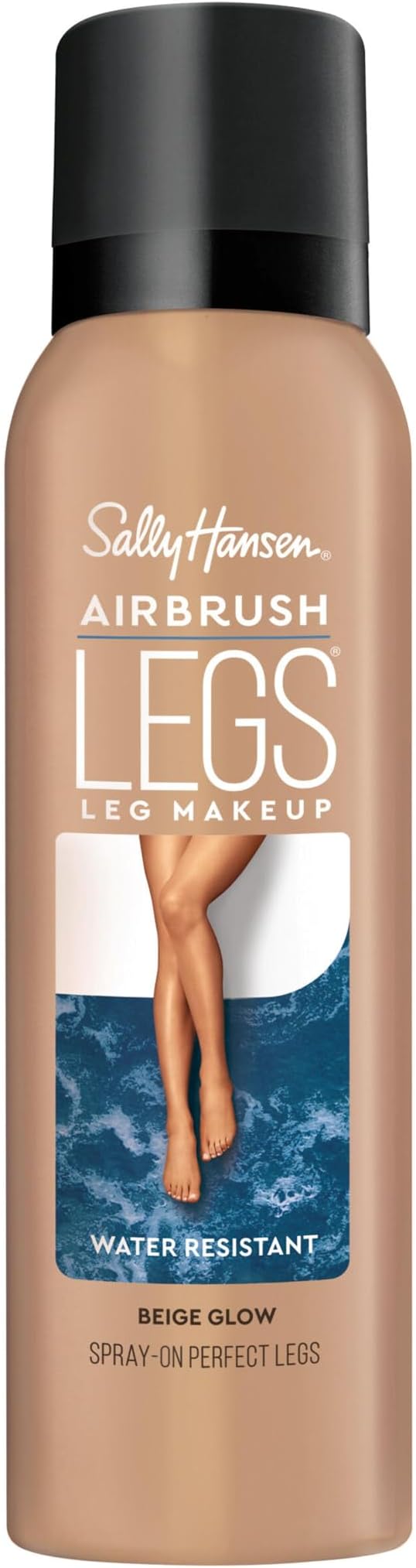 Sally Hansen Airbrush Legs Leg Makeup Spray | Easy Application, Flawless-Looking Legs, Water-Resistant, Transfer-Proof | Beige | Light Natural Finish
