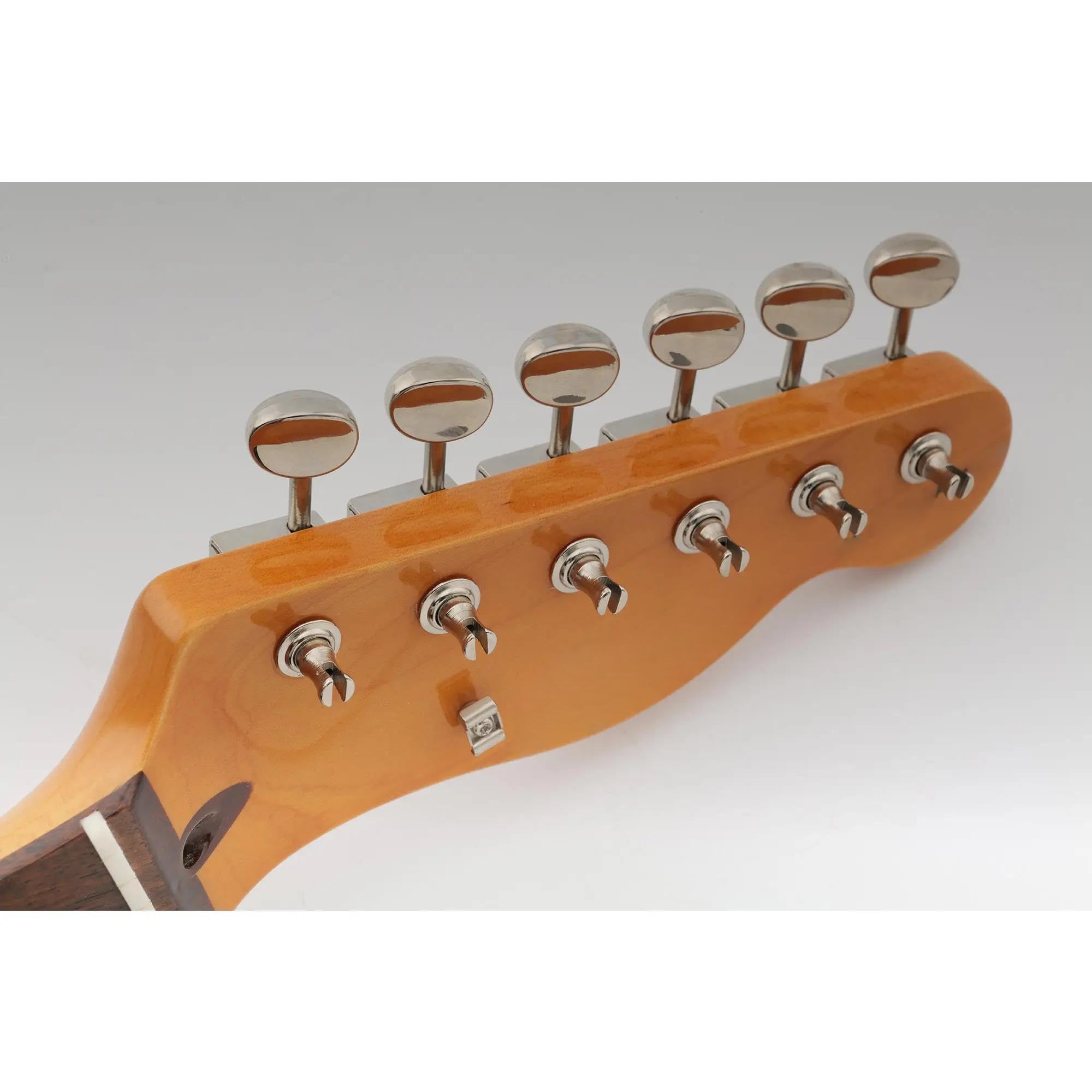 Estándar Guitarra Clavijas De Afinación Vintage 6 Afinadores De Guitarra En Línea Clavijas Afinación Juego Llaves(Nickel)