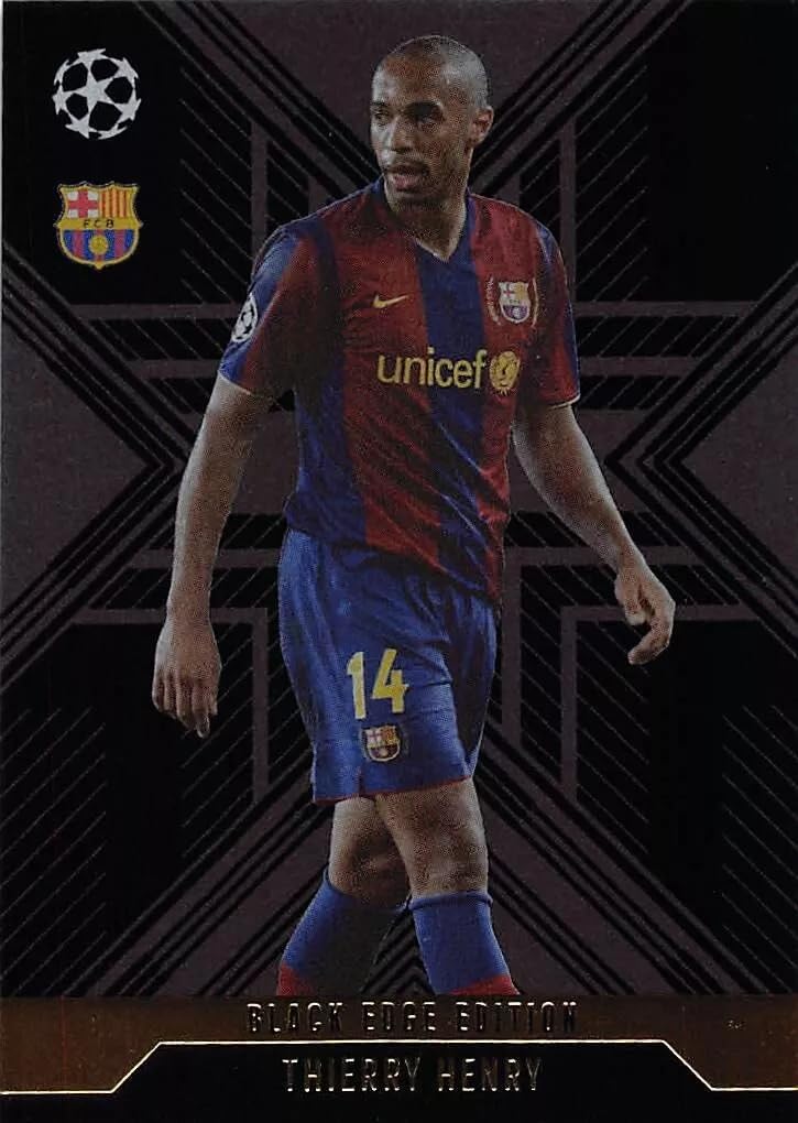 Match Attax Extra 2024 2025 Thierry Henry Black Edge Trading Card