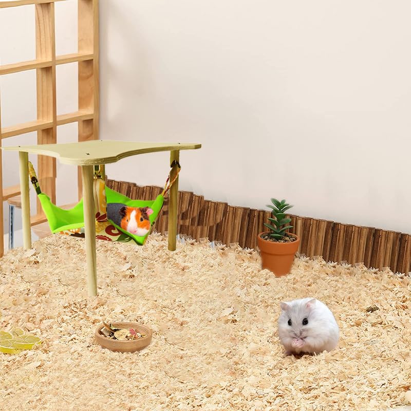 Whemyreat Hamaca para Chinchilla,Cálida Cama Columpio Colgante De Felpa, Cama Colgante Segura De Doble Cara para Chinchilla, Rata, Hámster, Conejito, Hurones, Dormir Escondido, 11x11x9,5 Pulgadas