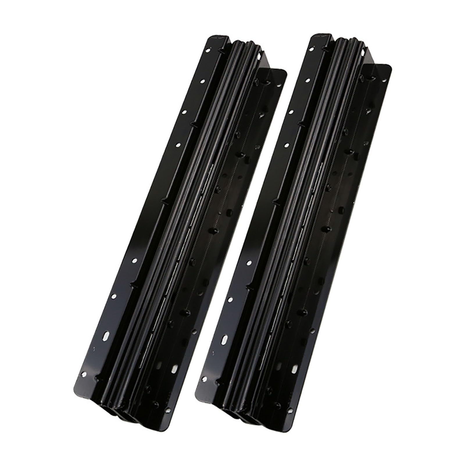 Guide per Cassetti, Guida Scorrevole Inferiore per Armadietti per Scale, Guida Scorrevole Inferiore Estesa a Tre Sezioni per Armadietti di Stoccaggio con Cuscinetto da 120 Kg(Black,16in Long)