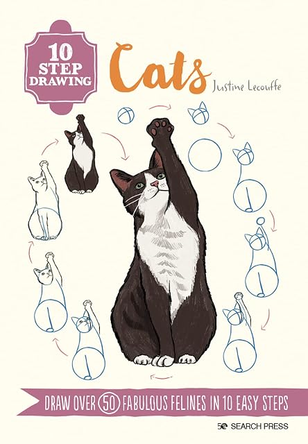 Portada de 10 Step Drawing: Cats