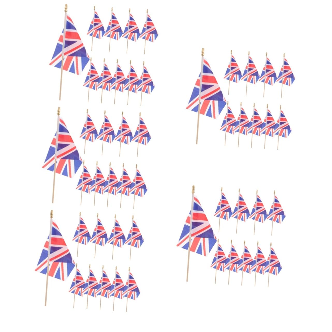 Bannière d'anniversaire et guirlande monde avec petit drapeau bois Sosoport x50
