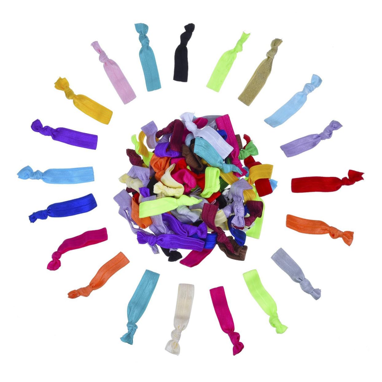 DOITOOL 300piezas Gomas De Pelo Elásticas Para Mujeres y Niñas Coleteros De Para Coletas y Accesorios De Moda Aleatorios