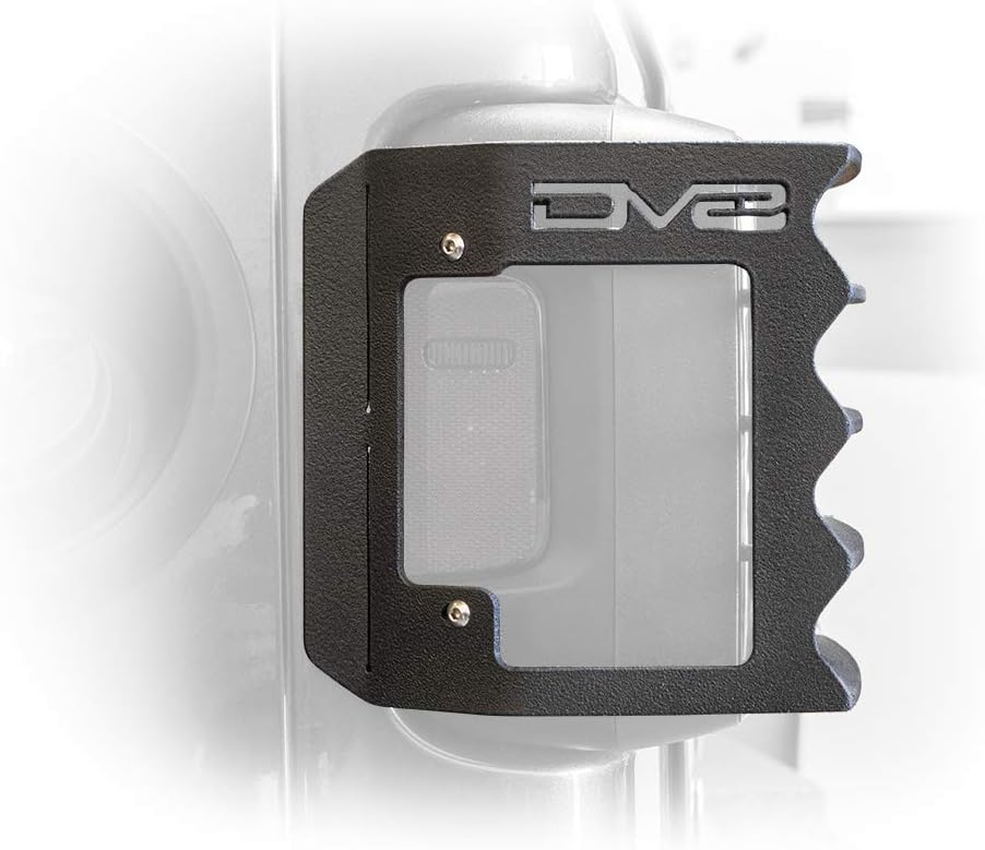 DV8 Offroad Tail Light Guards for The 2018-2024 Jeep Wrangler JL & 2021-2024 Wrangler 4Xe | Superior Trail Protection | Stainless Steel Construction | Black Finish