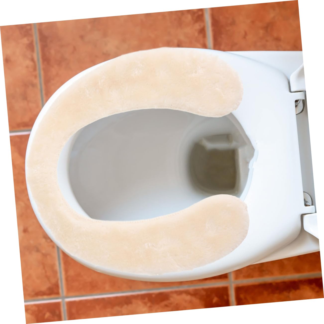 VANZACK 2pcs Toddler Toilet Seat Covers Cushion Soft PU Material Washable Fuzzy Design for Comfortable Bathroom Use