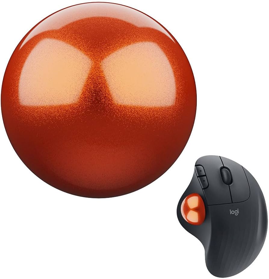 Amazon | トラックボール 34mm オレンジ（3色展開） 交換用 トラック