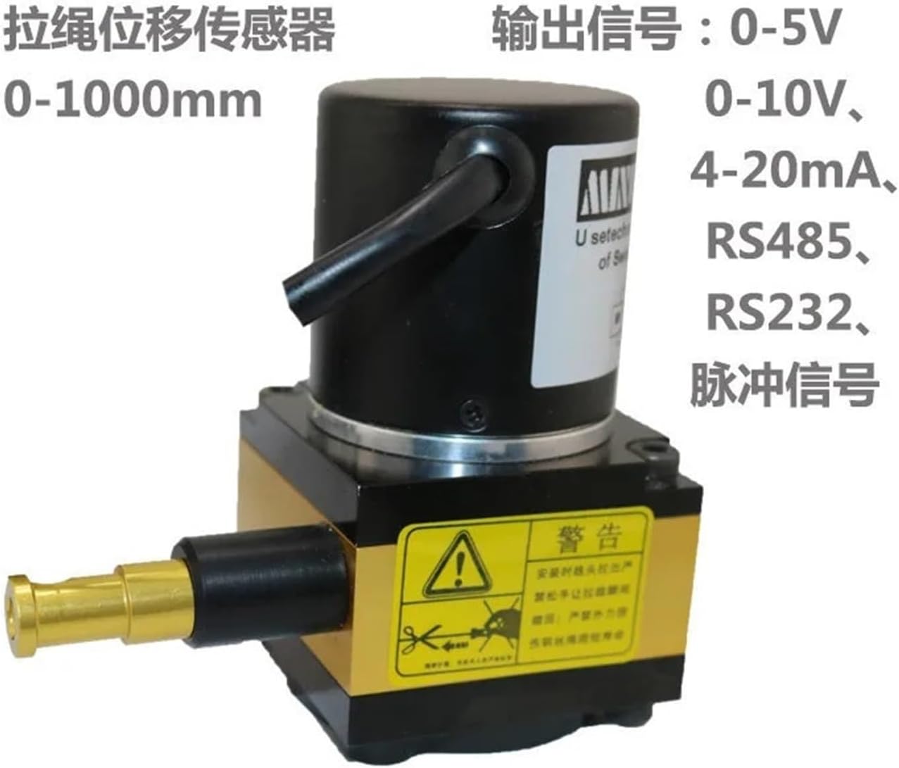 MNH100-1000mm Cable Displacement Sensor Concrete Crack Structure Deformation Landslide Slope Displacement Meter(Ip60-standard Voltag)