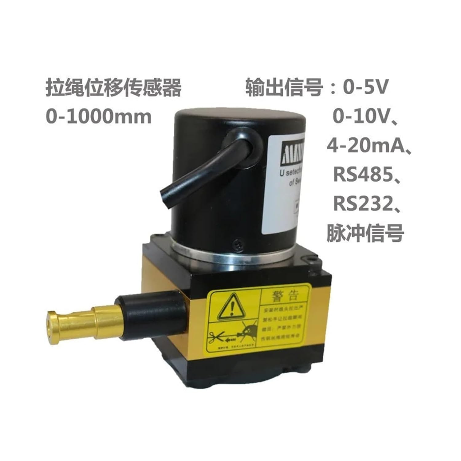 MNH100-1000mm Cable Displacement Sensor Concrete Crack Structure Deformation Landslide Slope Displacement Meter(Ip67-rs485)