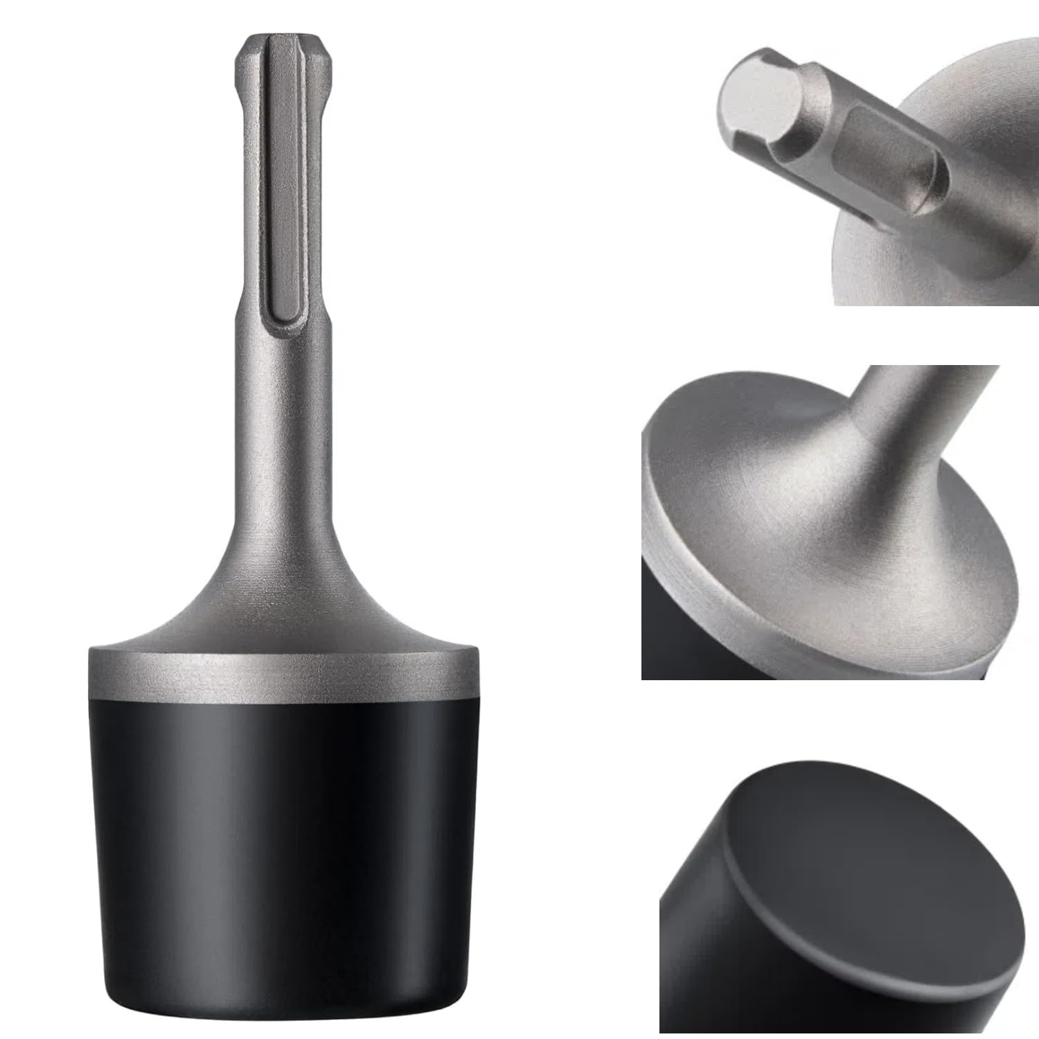 2Pcs Angetriebener Gummihammer mit SDS PLUS-Griff Gummi-Werkzeug Hammer für präzise Heizkörperreparaturen,robuste Rohrmontage,Fliesenverlegung und vielseitige Tischlerarb, 40 * 95mm