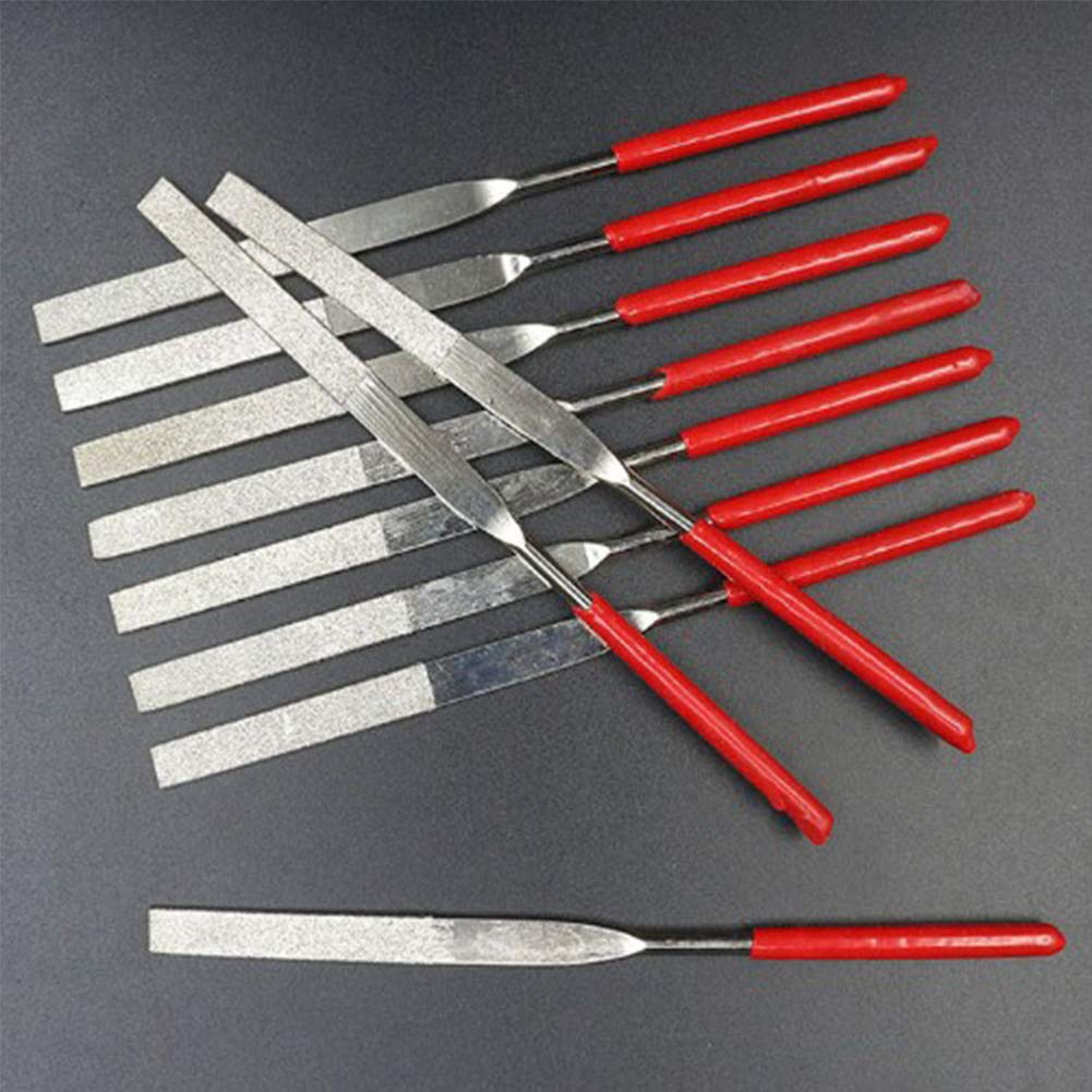 Diamond Encrusted File 10 Piece Diamond Needle File Set - Metal, Glass ...
