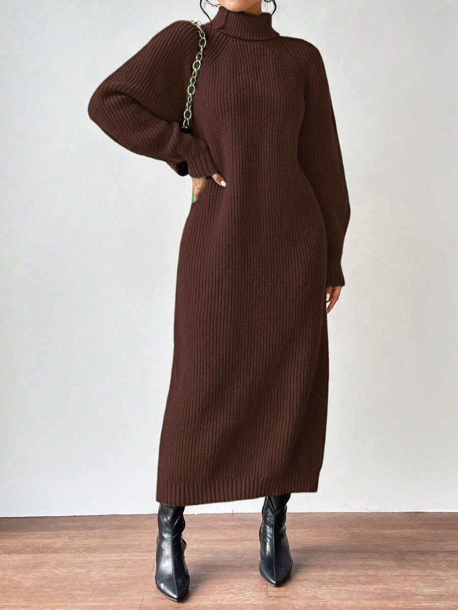LIGHT DOT Women's Winter Maxi Sweater Dress Oversize Long Sleeve Warm Knit Pullover Chunky Bell Loose - Image 6