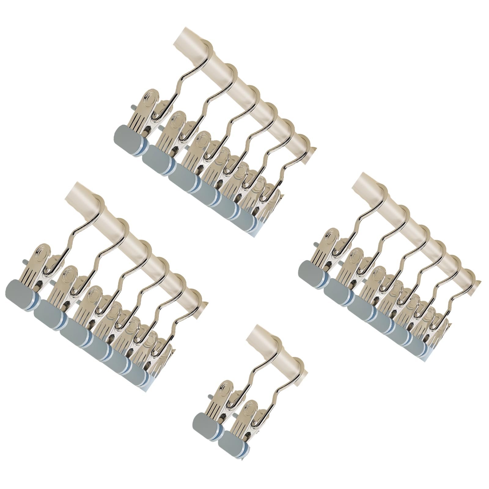 Shatters Proof Metal Garment Clip Extra Wide Without Marking Rubber Grips Wardrobes Clip for Practical Laundry Storage Sturdy Steel Laundry Nonslip Rubber