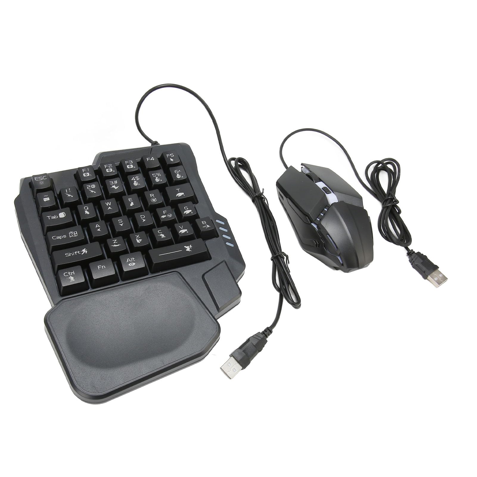 Bewinner Convertisseur de Souris Clavier de Jeu, Pack combiné de Jeu Mobile 4 en 1 avec Clavier K13, Convertisseur de Souris Clavier de Jeu pour pour iOS