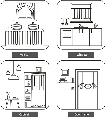 Miniatura 8 de Cortina de cenefa de gasa blanca mezclada elegante decoración de ventana con borlas cortinas de cocina modernas y elegantes para protección de la