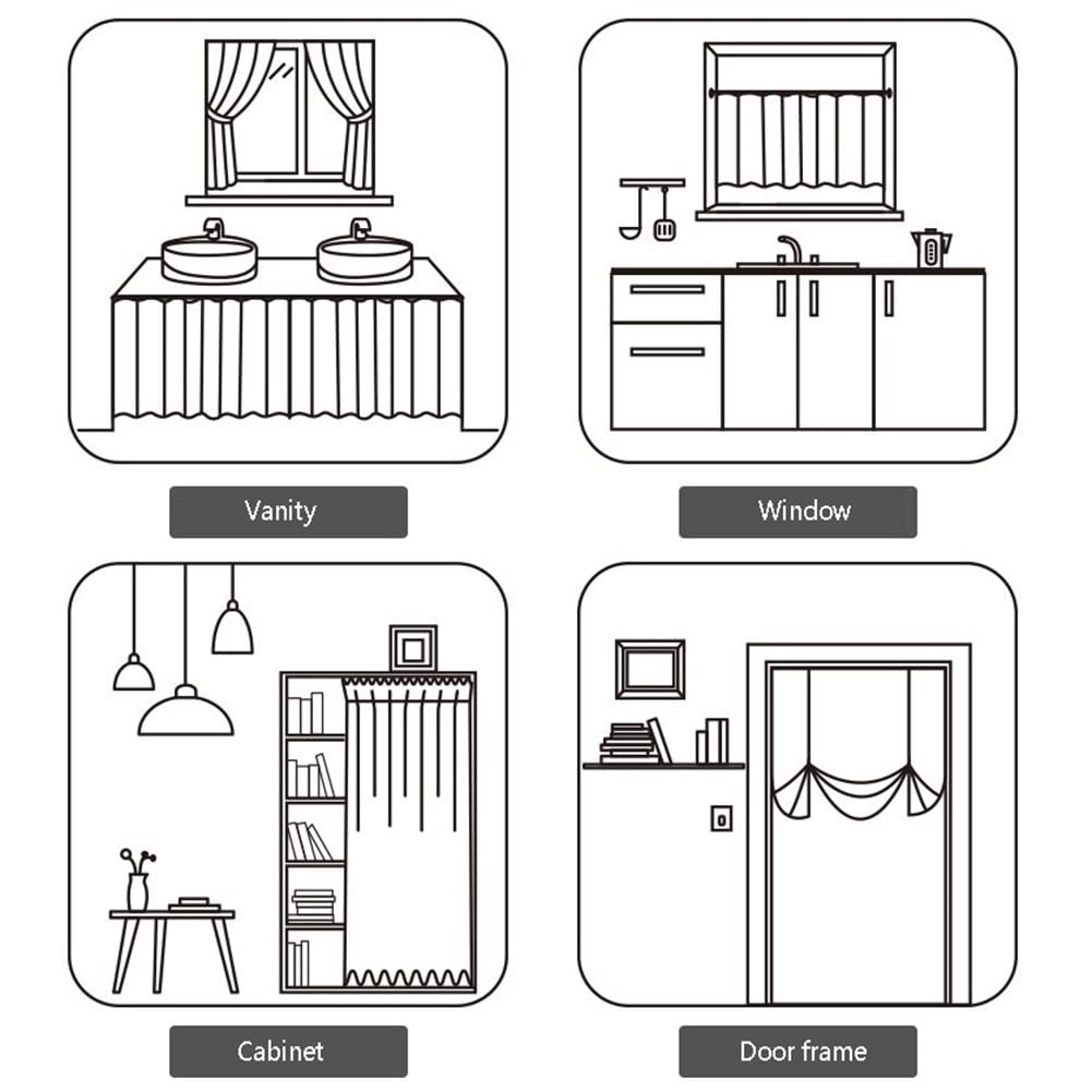 Weißes Blumenmuster Küche Kurze Vorhänge, Schiere Spitze Scheibengardine, Landhaus Semi Verdunkelungs Gardinen, 2 Panels (Size : HxW100x170cm/39x67inch)