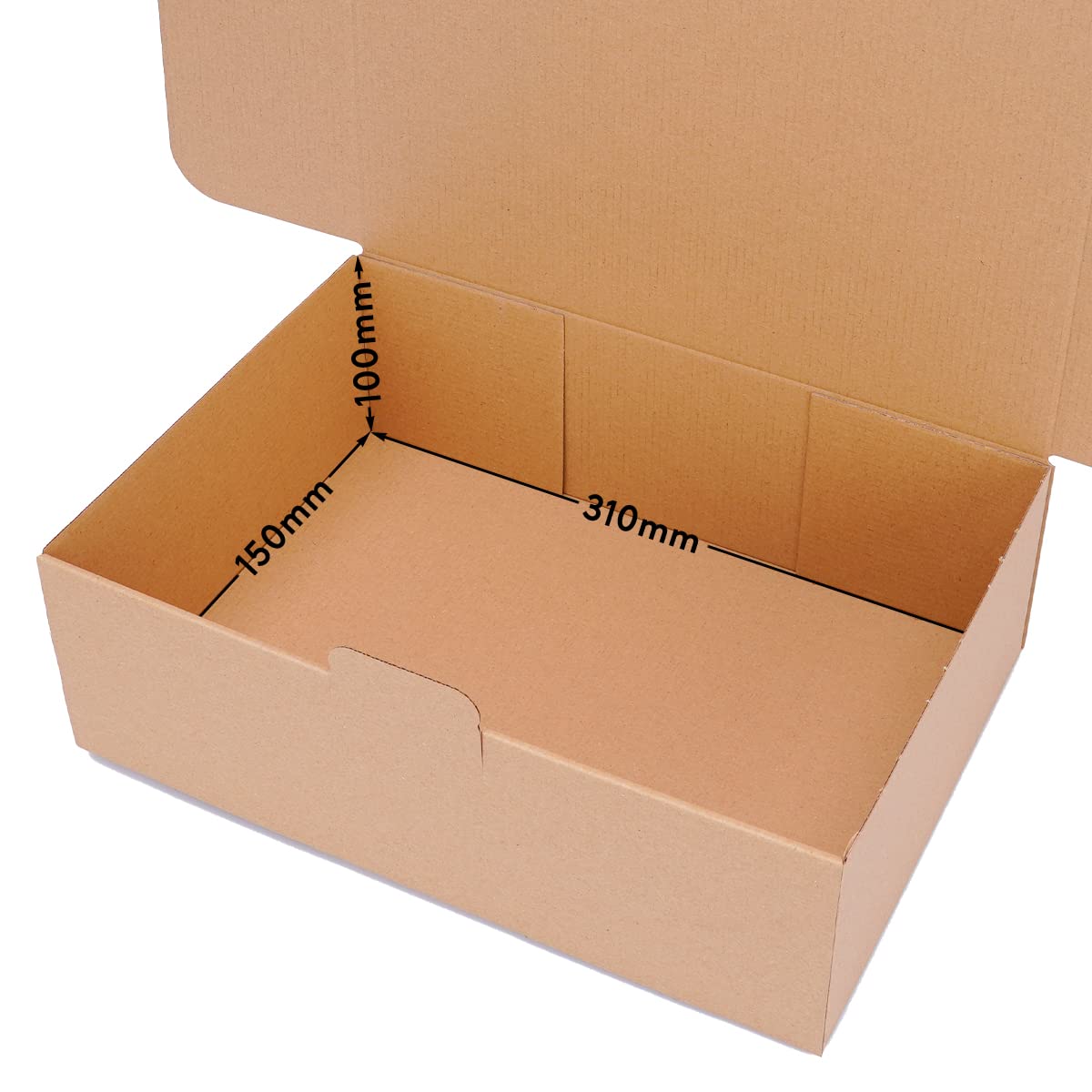 verpacking Boîtes pliantes 310 x 215 x 100 mm marron (dimensions extérieures 315 x 220 x 105 mm) WP 40 carton d’expédition carton DHL Hermes DPD GLS emballage (50 pièces)
