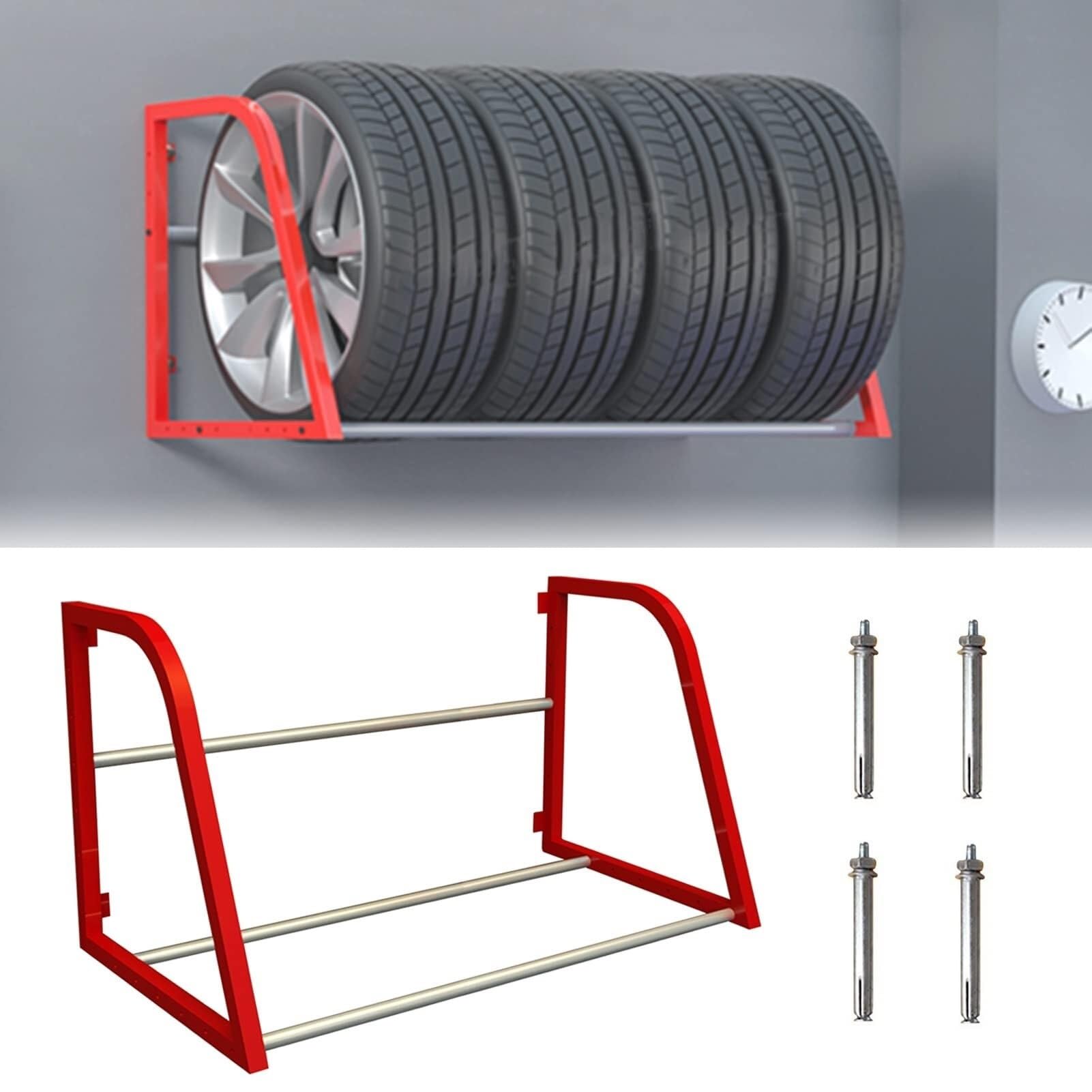 Porta Pneumatici da Parete per Garage, casa, Appartamento, Porta Pneumatici Multiplo, Porta Pneumatici Incluso Montaggio