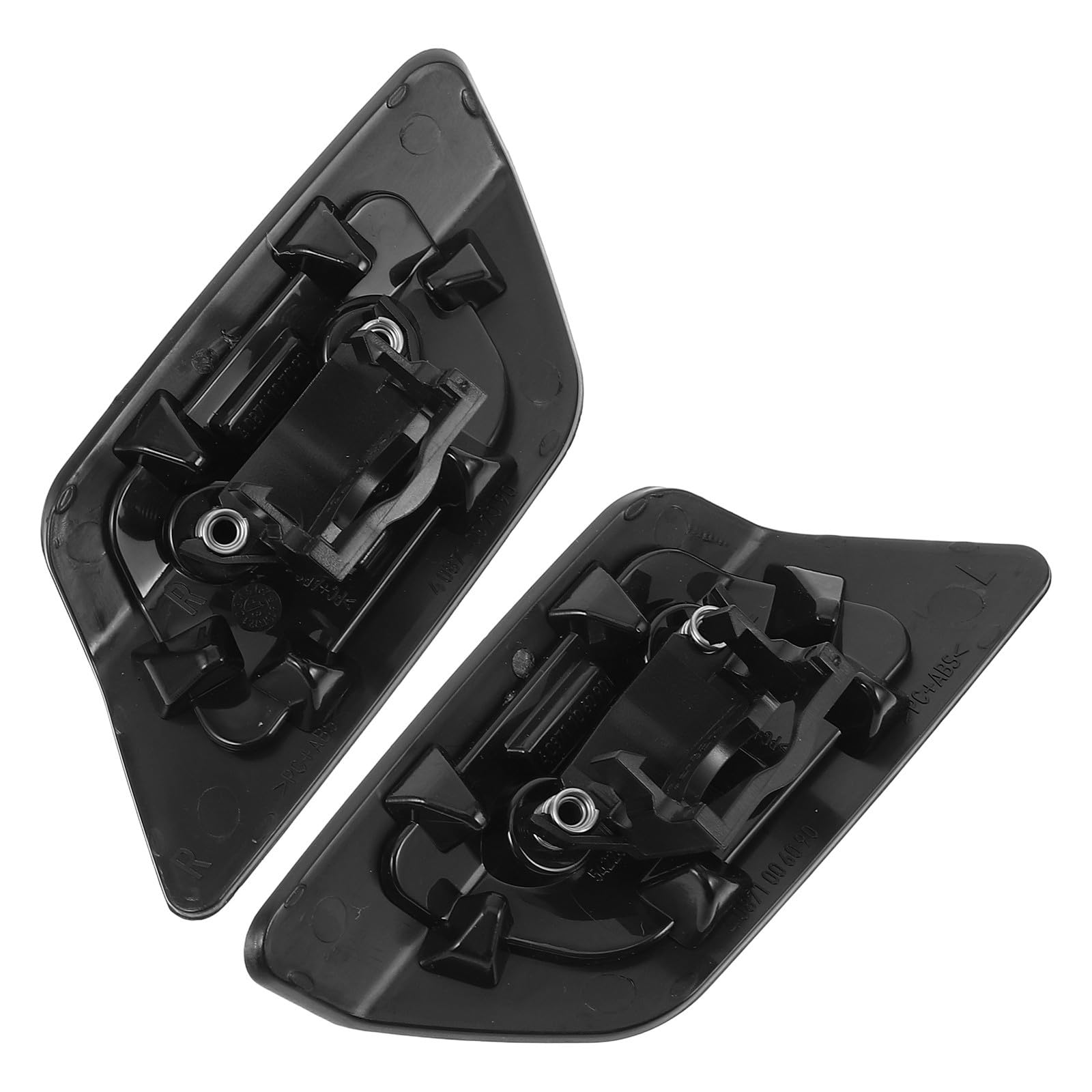 Tapas de lavafaros delanteros Baluue de plástico negro para mantenimiento de coche 8