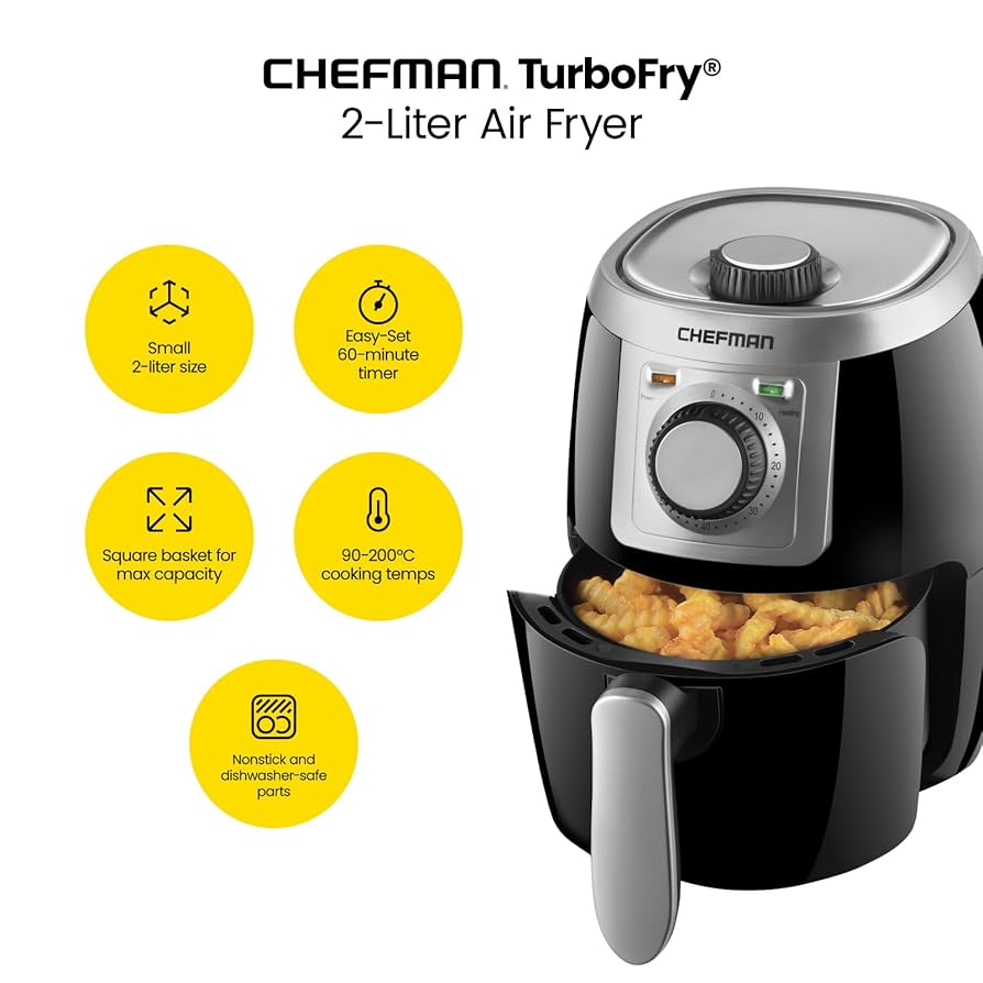 CHEFMAN ノンフライヤー デジタル エアフライヤー Chefman Digital 6.5 Liter/6.8 Quart Air Fryer