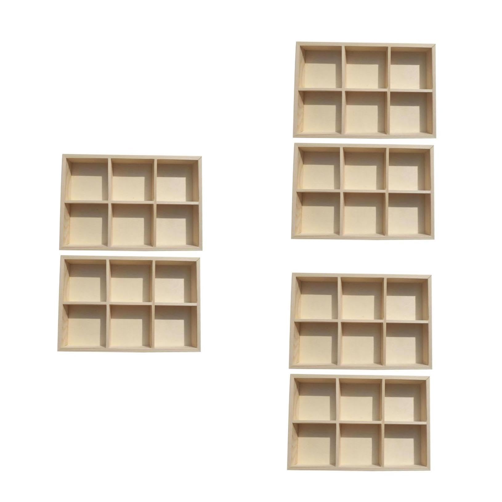 jojofuny 3 Set Scatola Multifunzionale Per Contenitore Portatile Per Materiali Artistici Facile Pratico Per Viaggi 2 Pezzi * 3
