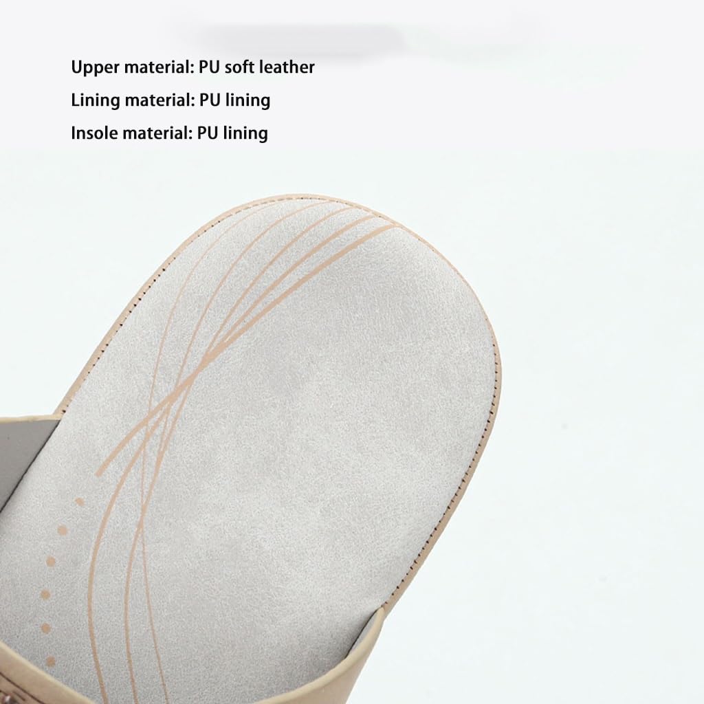 Chanclas para Mujer, Playa de Verano, Sandalias, Zapatillas con Punta Abierta para Exteriores, para Playas, Viajes, Vacaciones (marrón, 38 EU)