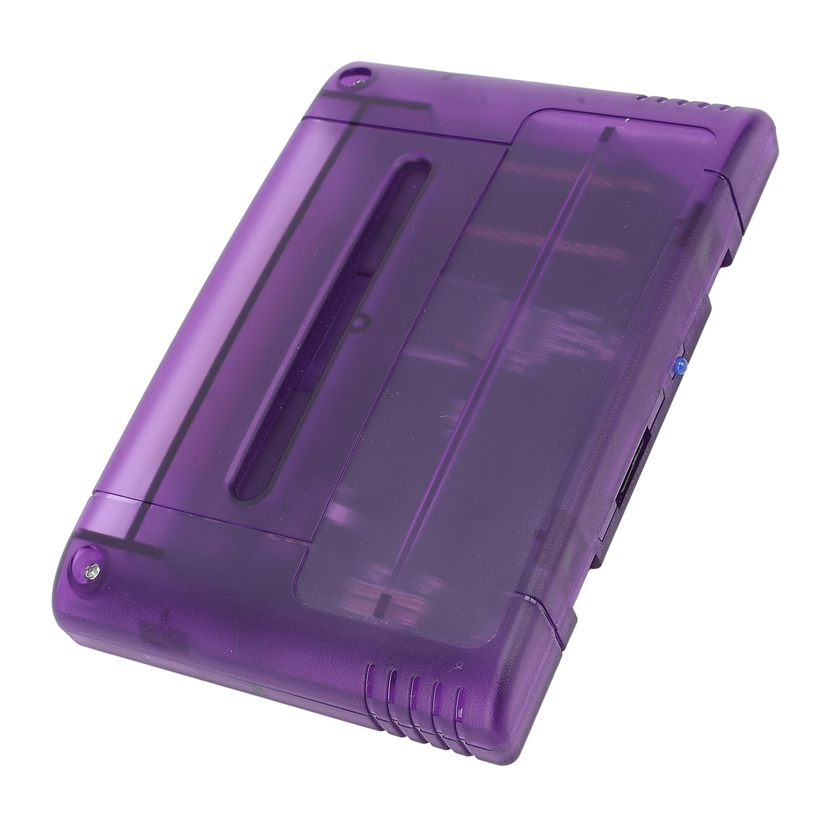 VBESTLIFE Spielekassette, Professionelle 3000-in-1-8-GB-Speicherkarte, Hochgeschwindigkeits-Multifunktionskarte mit Automatischer Sicherung für die SFC-Spielekonsole (Transparentes Lila)