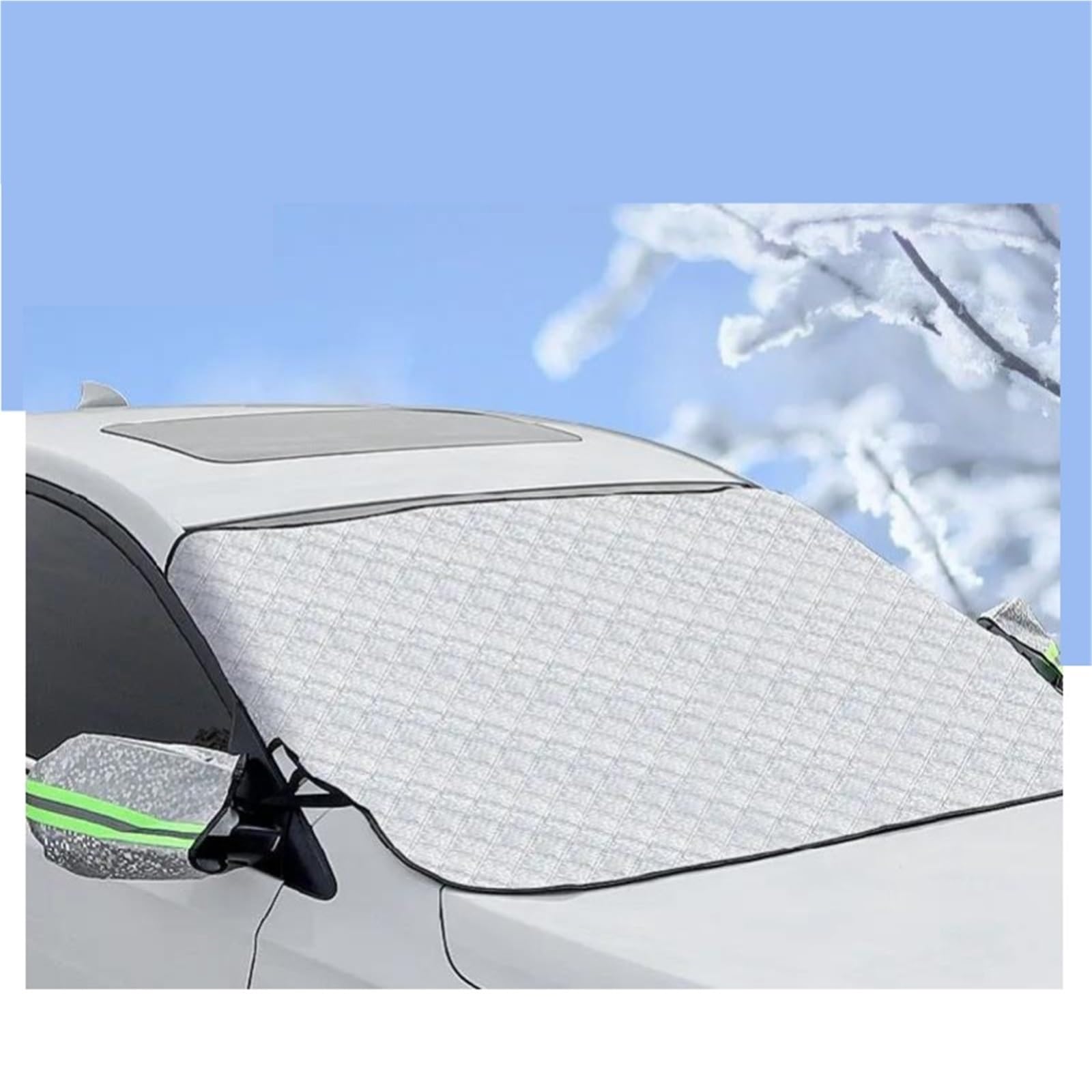 Copertura Parabrezza per Neve E Ghiaccio Parabrezza Invernale per Auto, Paraneve, Parasole, Protezione per Parabrezza Anteriore(2pcs)