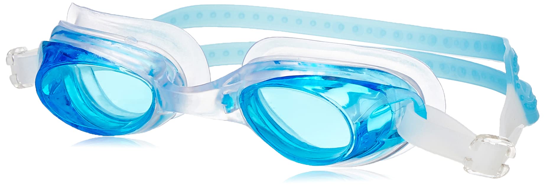 I-SWIM SWIMMING SHORTS V-619 BLACK BLUE PIPING SIZE 3XL WITH GOGGLES SILICONE IS-1600 WITH POUCH SKY 1