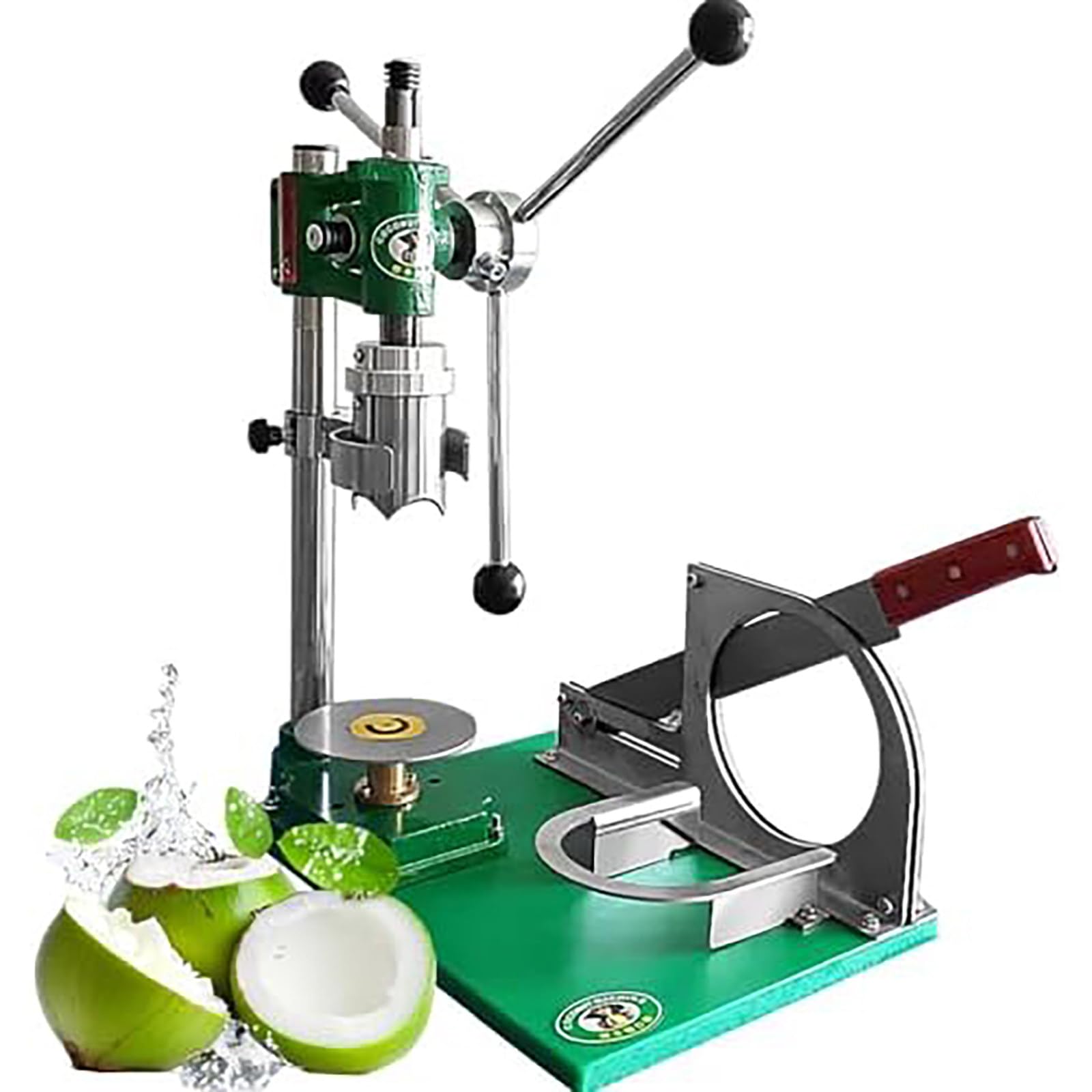 Kit di Attrezzi Apri Cocco, Macchina per Aprire Noci di Cocco Tenere, Punzonatore per Fori in Noci di Cocco, Kit di Utensili Facile da Usare per Aprire Noci di Cocco Three Handles