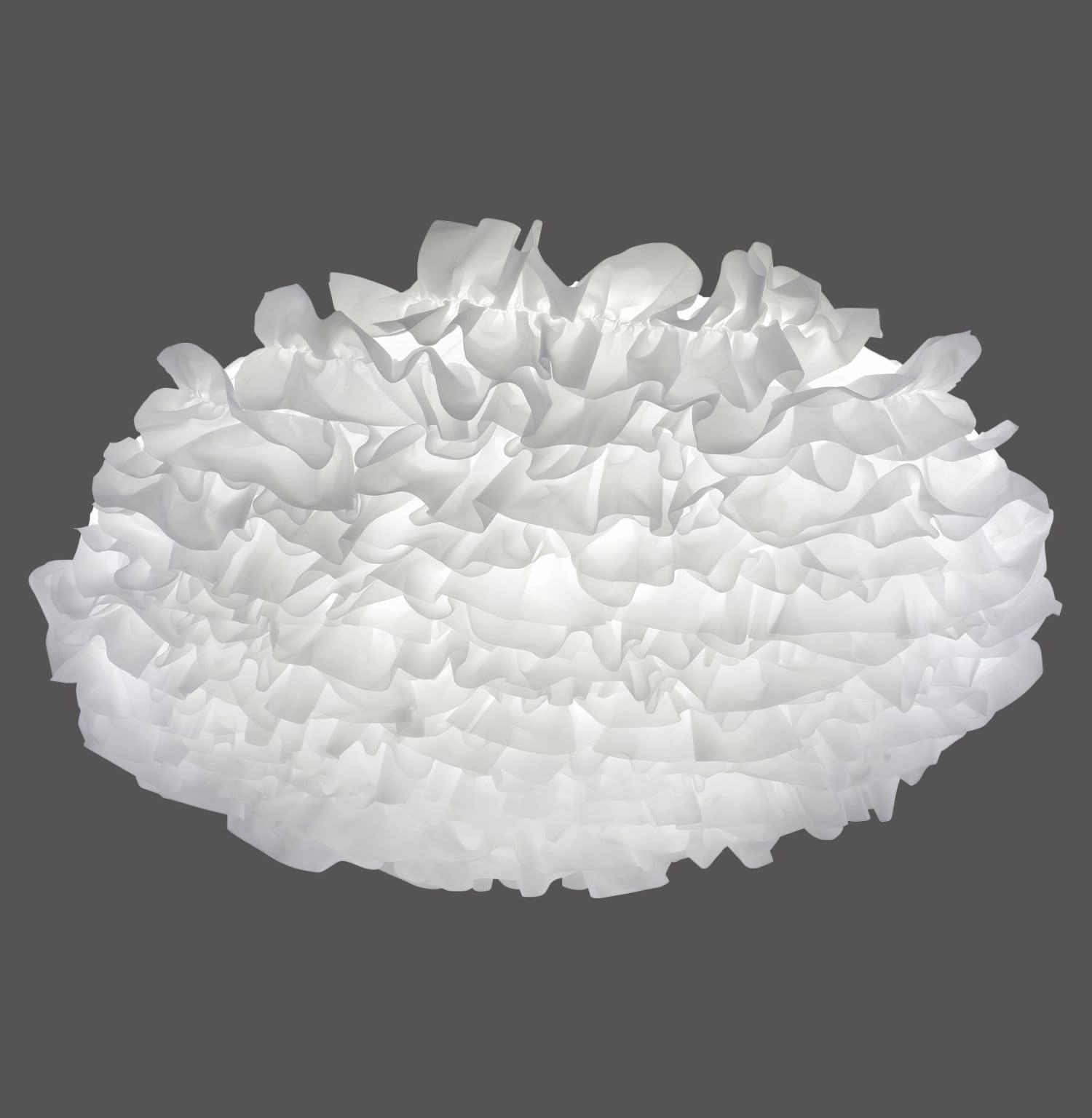 LED Deckenleuchte Stoffschirm Weiß Wohnzimmer Schlafzimmer Esszimmer Ø75 cm 2700-5000 K dimmbar Smart Home RGB Farbwechsel Deckenlampe blendarm
