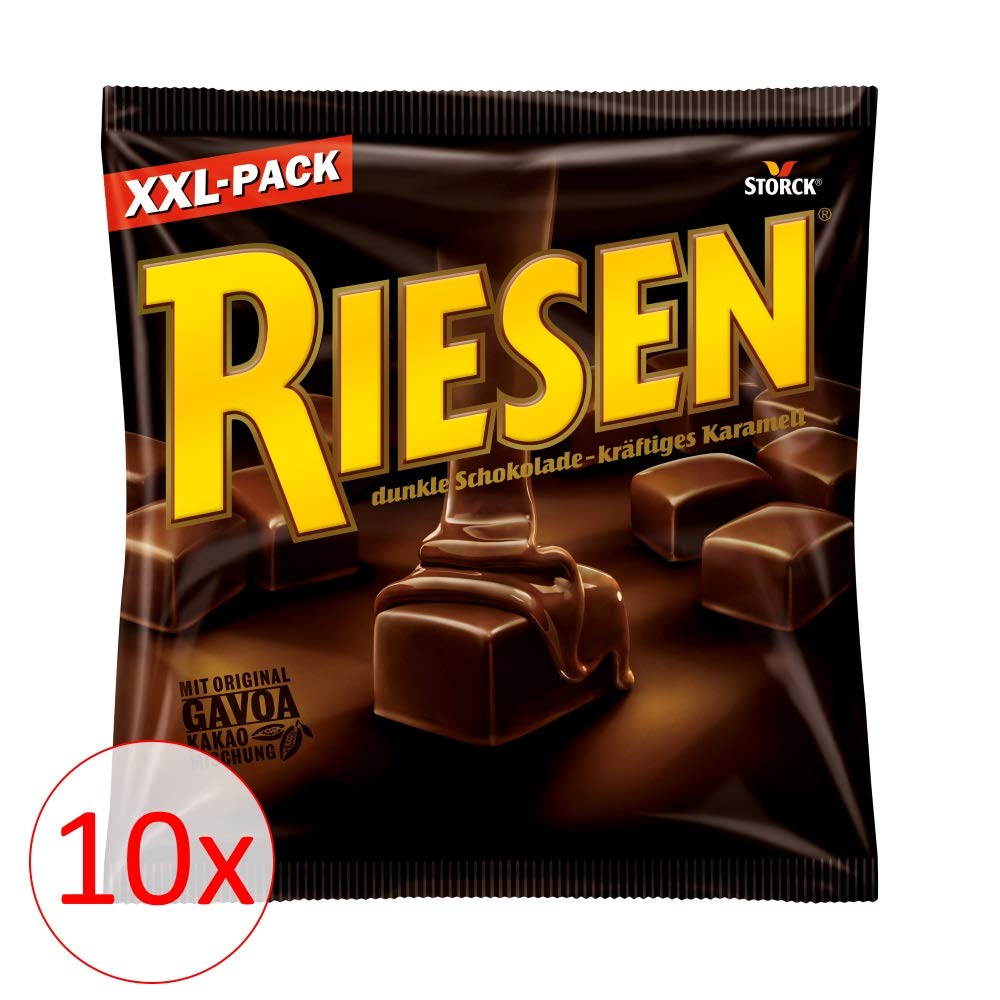 RIESEN (10 x 377g) / Karamellbonbon umhüllt von dunkler Schokolade