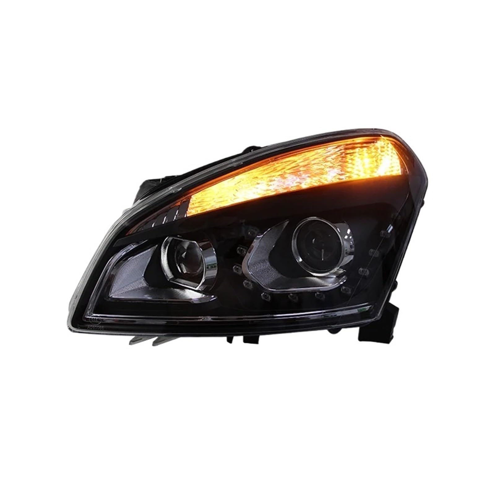 Faro Anteriore per Nissan Qashqai 2008-2015, fari modificati con Doppia Lente DRL, luci diurne ad Angolo, fari Anteriori, assemblaggio Auto.