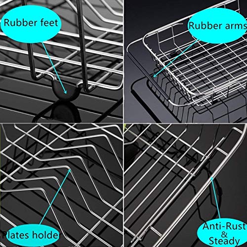 Ipegtop Expandable Dish Drying Rack & Stackable Cabinet Shelf Cupboard Organizers. #TOP3
