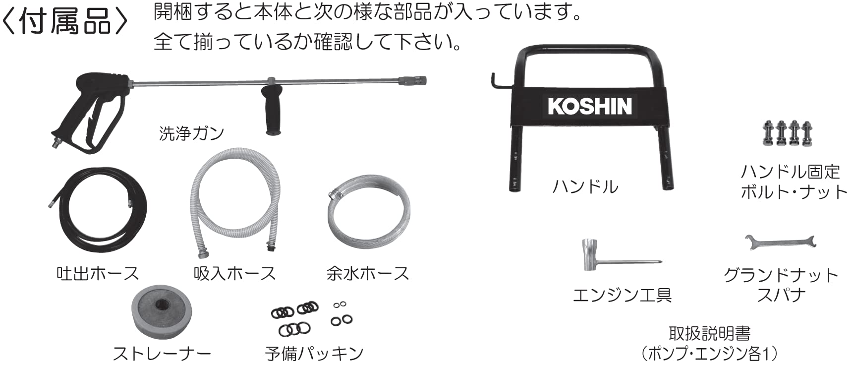 KOSHIN　エンジン式洗浄動噴　SD-30 SD-30 エンジン式洗浄動噴 1台 工進 【通販モノタロウ】