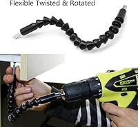 Vista 2 de Soporte de broca de ángulo recto de 105 grados, destornillador hexagonal de 1/4 pulgadas y kit de brocas de extensión de ángulo flexible